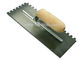 Carbon steel blade plastering trowel with teeth HW02102