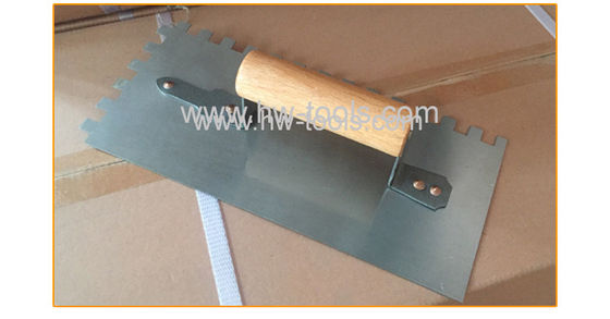 Rivet type Plastering trowel with wooden handle HW02107T