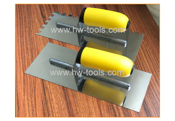 Stainless steel Plastering trowel with soft handle HW02234T