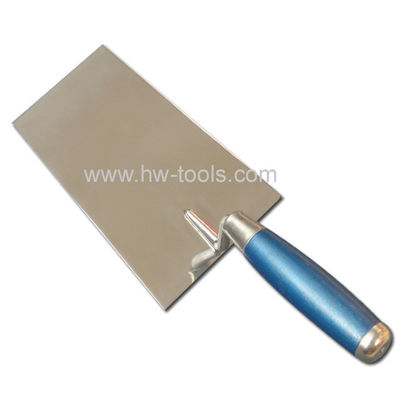 Stainless steel bricklaying trowel