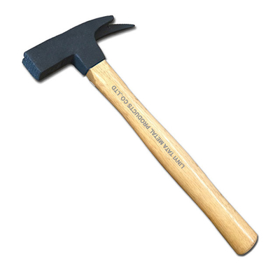 Roofing hammer with wooden handle