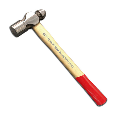 Ball pein hammer with wooden handle