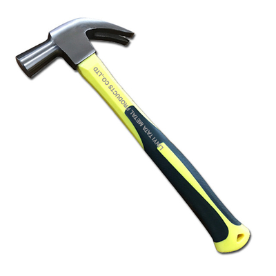 British type claw hammer with fiberglass handle