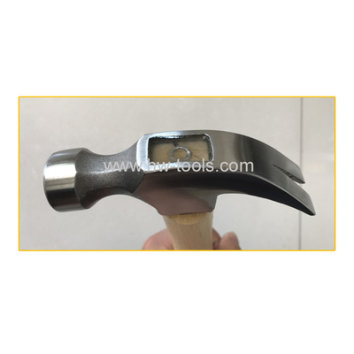 American type claw hammer with wooden handle
