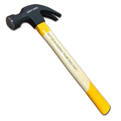 American type claw hammer with wooden handle