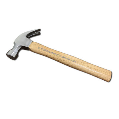 American type claw hammer with wooden handle