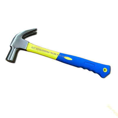 British type claw hammer with fiberglass handle