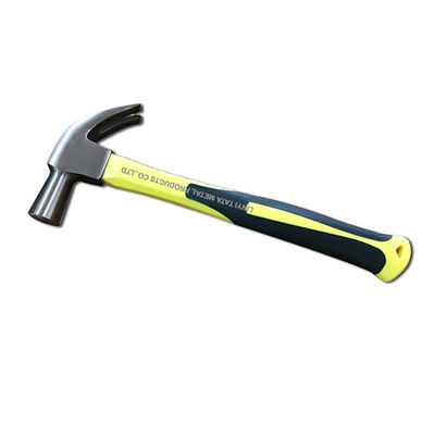British type claw hammer with fiberglass handle