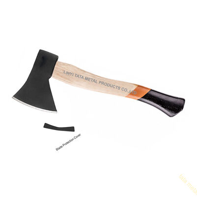 Axe with wooden handle