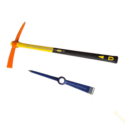 Steel Pickaxe with fiberglass handle