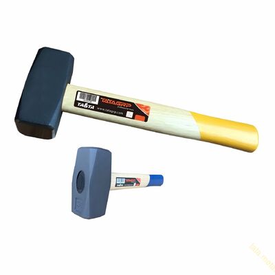 stone hammer with wooden handle