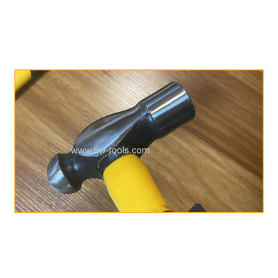 Ball peen hammer with fiberglass handle