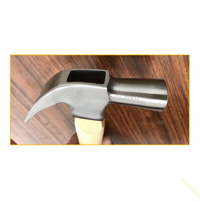 British type claw hammer with wooden handle