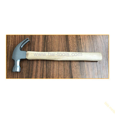 American type claw hammer with wooden handle