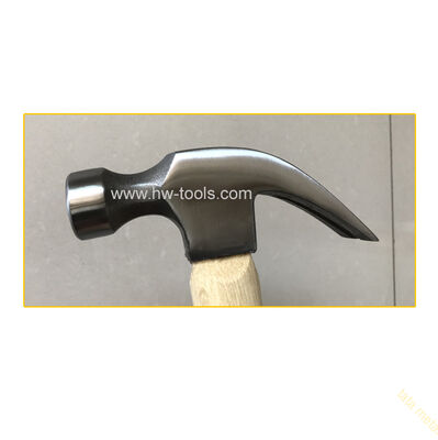 American type claw hammer with wooden handle