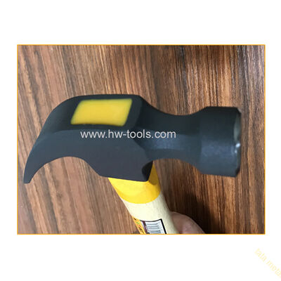 American type claw hammer with wooden handle
