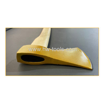 Axe with wooden handle