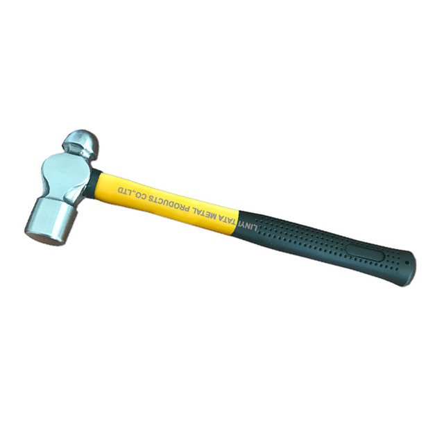 Ball peen hammer with fiberglass handle