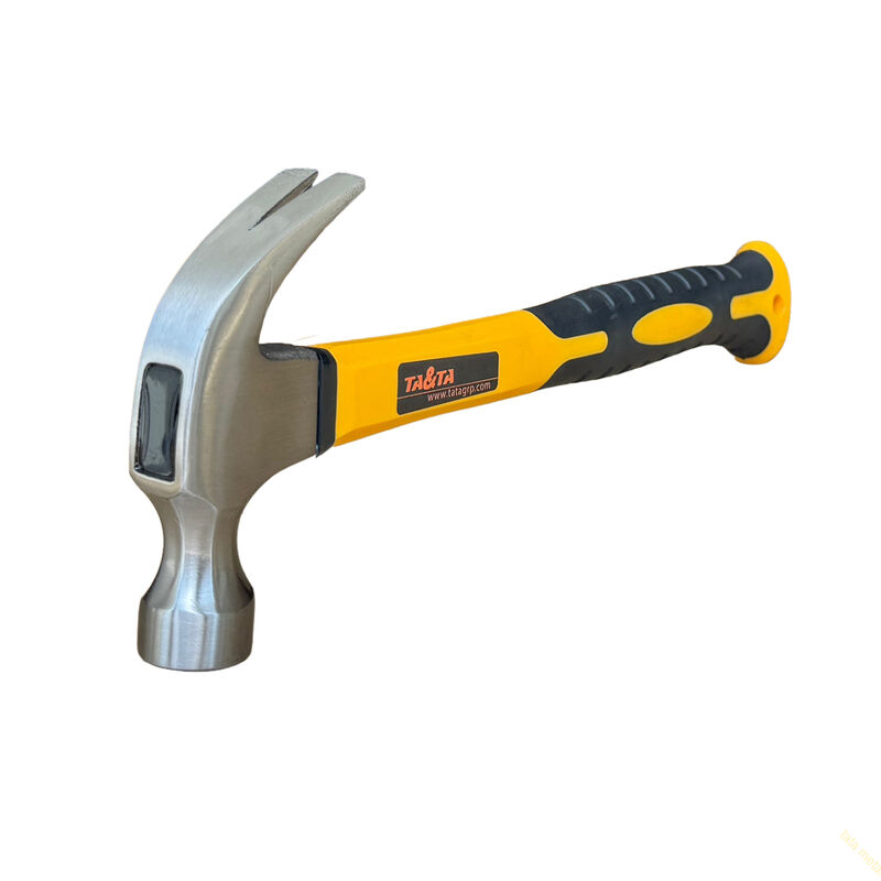 Claw hammer with fiberglass handle
