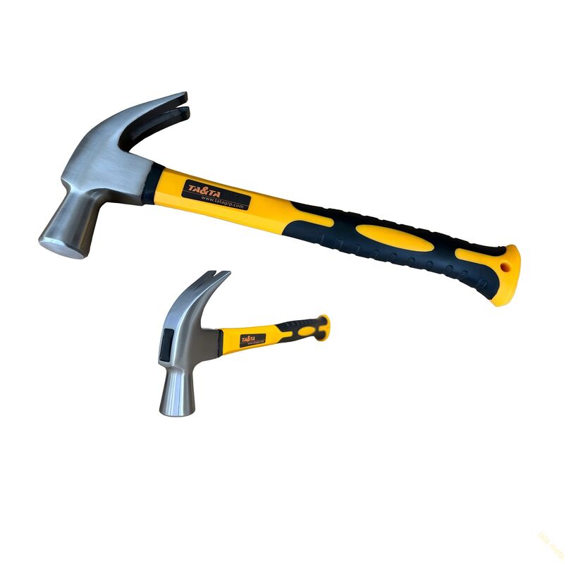 Claw hammer with fiberglass handle