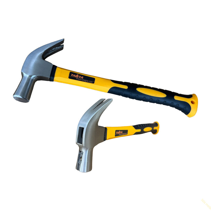 Claw hammer with fiberglass handle