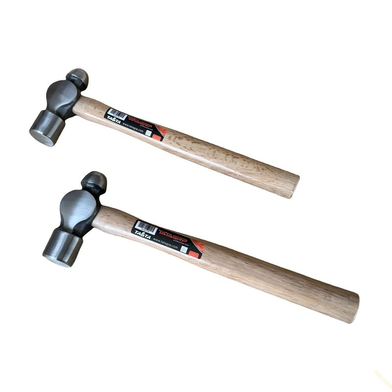 Ball pein hammer with wooden handle