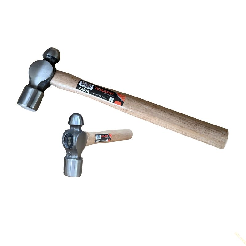 Ball pein hammer with wooden handle