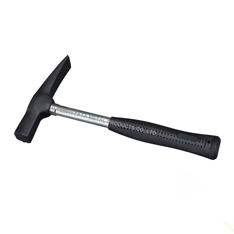 Mason's hammer with tubular steel handle