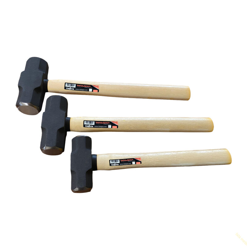 Sledge hammer with wooden handle