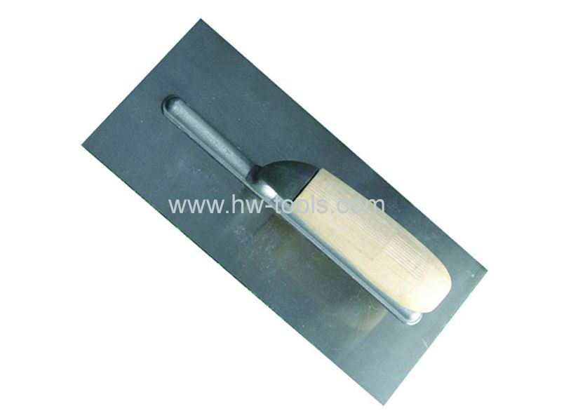 Carbon steel Plastering trowel with wooden handle HW02104