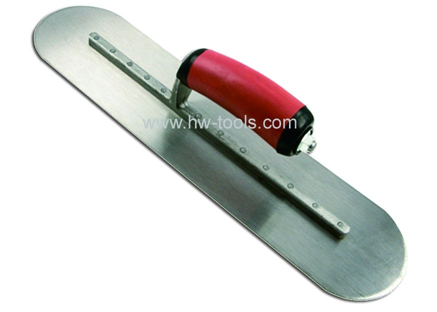 Carbon steel Plastering trowel with rubber handle HW02115