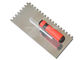 Plastering trowel with mirror polished tainless steel teeth blade rubber handle HW02222T