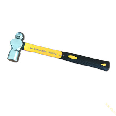Ball peen hammer with fiberglass handle