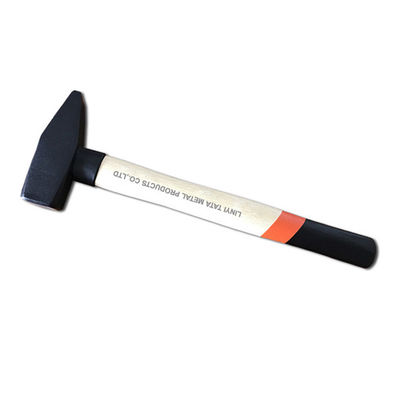 Forged steel Machinist's hammer with ring protect wooden handle