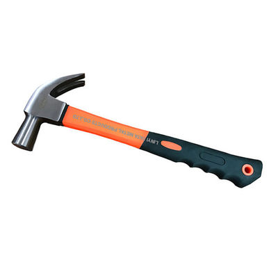 British type claw hammer with fiberglass handle