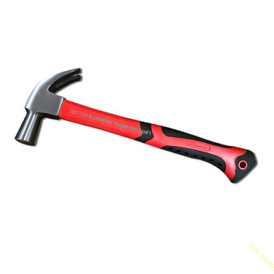 British type claw hammer with fiberglass handle