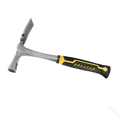 Mason's hammer with whole metal handle