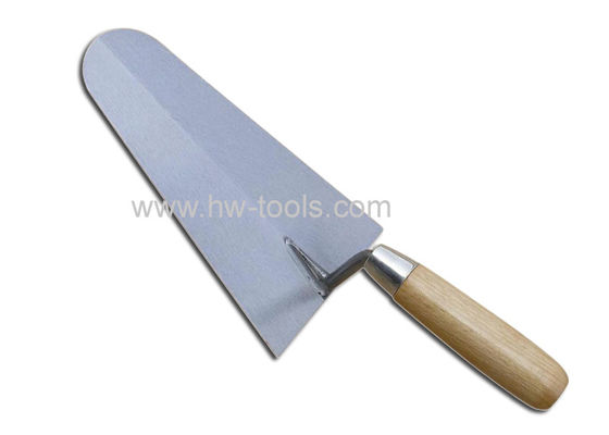 Carbon steel blade bricklaying trowel