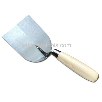Bricklaying trowel with wooden handle HW01114
