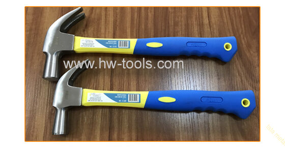 British type claw hammer with fiberglass handle