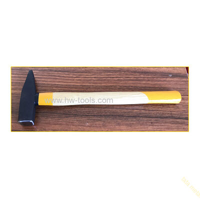 Machinist's hammer with wooden handle